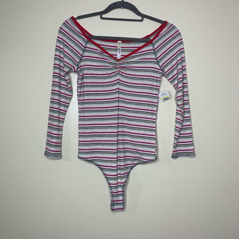 Intimately Free People put a stripe on it bodysuit - Picture 4 of 9